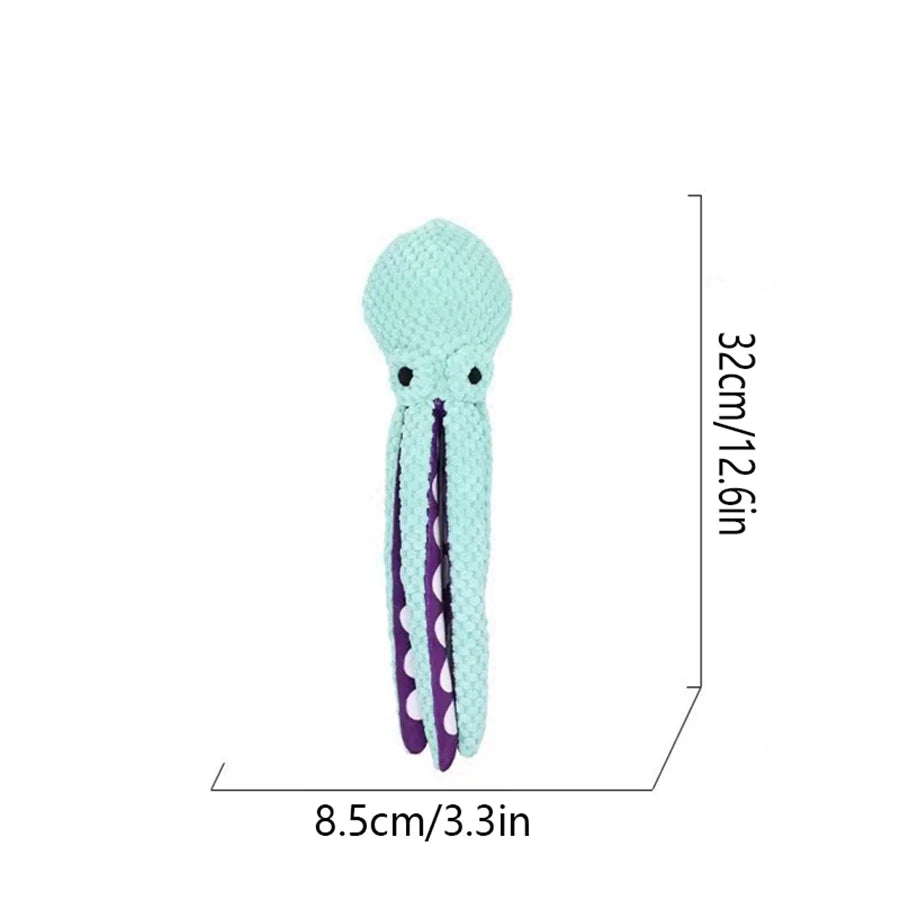 OctoPaws: Interactive Plush Octopus Toy for Dogs
