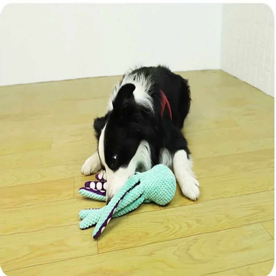 OctoPaws: Interactive Plush Octopus Toy for Dogs