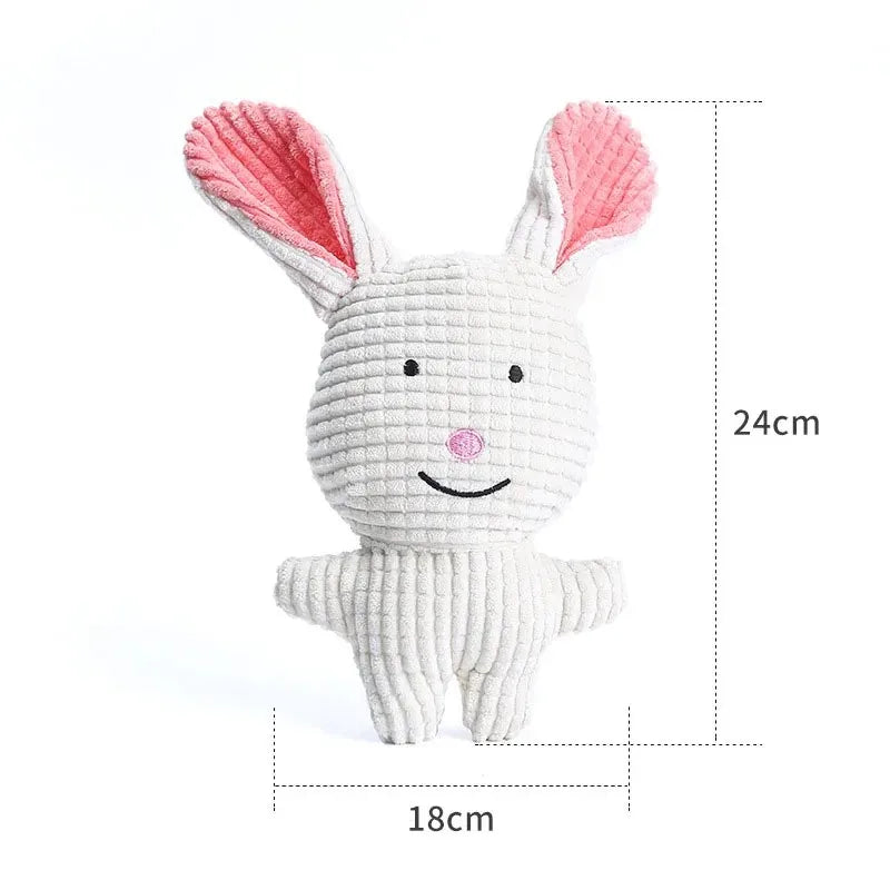 SqueakPals: Plush Animal Toy Trio – Cow, Pig & Elephant