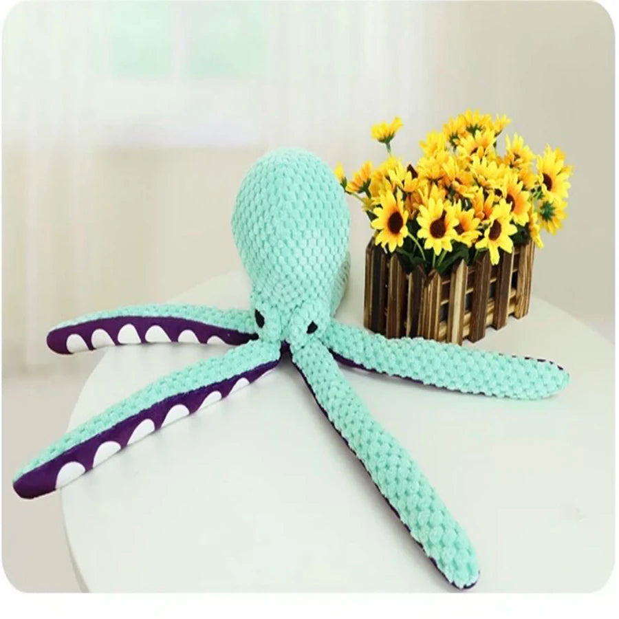 OctoPaws: Interactive Plush Octopus Toy for Dogs